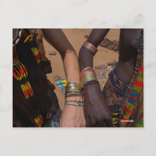Tribal friendship bracelet, Omo valley, Ethiopia Postcard