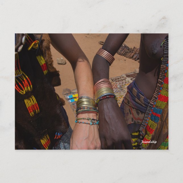 Tribal friendship bracelet, Omo valley, Ethiopia Postcard (Front)