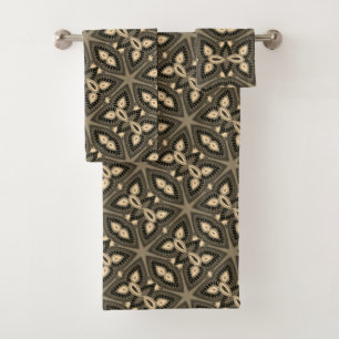 Tribal Geometric Bath Towel Set