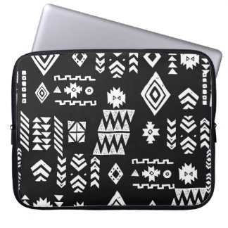 Tribal geometric: stylish seamless background. laptop sleeve