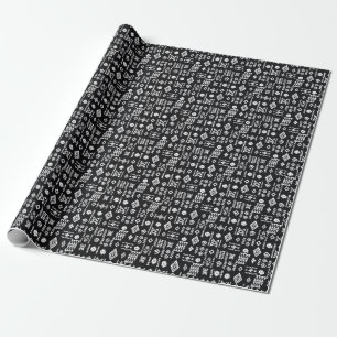 Tribal geometric: stylish seamless background. wrapping paper