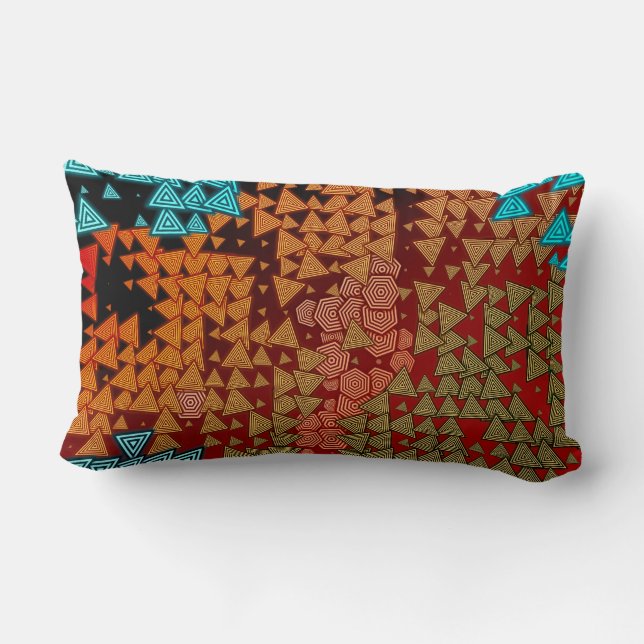 Tribal Geometrics Lumbar Cushion (Back)