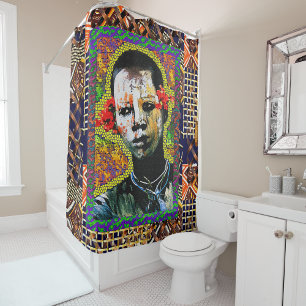 Tribal Grace: Afrocentric Art for Bath & Beyond Shower Curtain