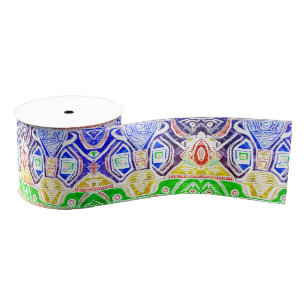 Tribal Grosgrain Ribbon