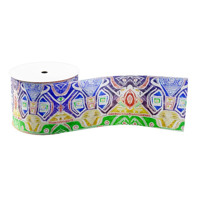 Tribal Grosgrain Ribbon (Spool)