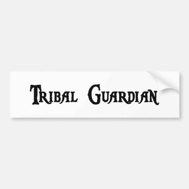 Tribal Guardian Bumper Sticker (Front)