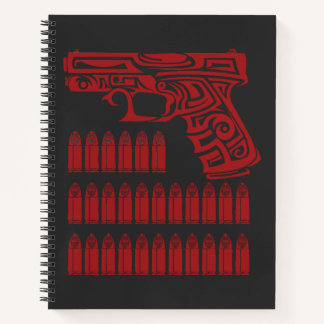Tribal Gun Illustration Notebook