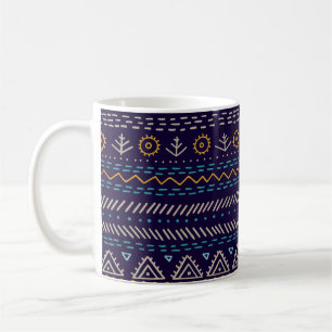 Tribal Hand-Drawn: Ethnic Seamless Pattern Coffee Mug