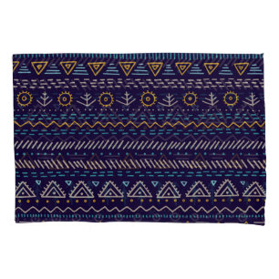 Tribal Hand-Drawn: Ethnic Seamless Pattern Pillowcase