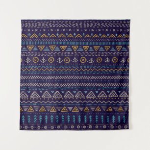 Tribal Hand-Drawn: Ethnic Seamless Pattern Tapestry