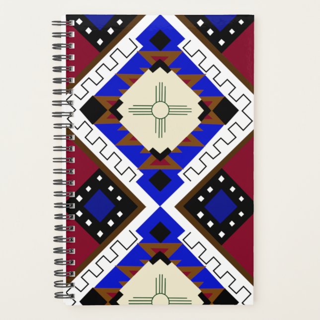 Tribal, Happiness, Native American Zia Planner (Front)