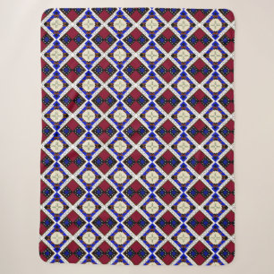 Tribal, Happiness, Native American Zia Sherpa Blan Blanket