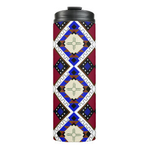 Tribal, Happiness, Native American Zia Thermal Tumbler