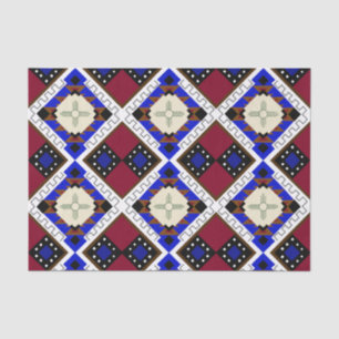 Tribal, Happiness, Native American Zia Tissue Paper