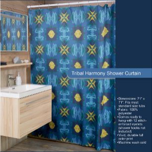 Tribal Harmony Shower Curtain
