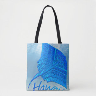 Tribal Hawaiian Stingray Tote Bag