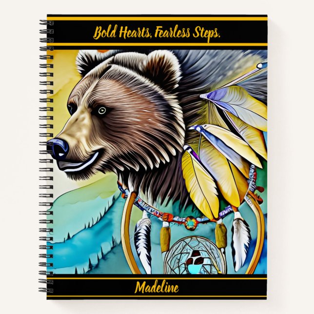 Tribal Heritage Planner: Bold Design Notebook (Front)