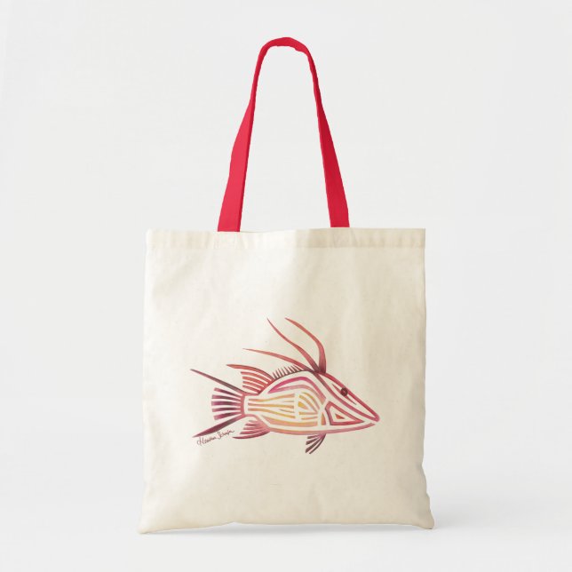 Tribal Hogfish Tote Bag (Front)