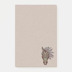 Tribal Horse Post-it Notes