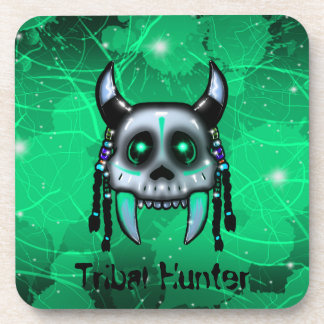 Tribal Hunter Hard plastic coaster