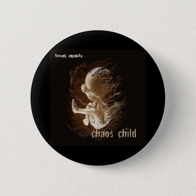 Tribal Infinity Chaos Child Button (Front)