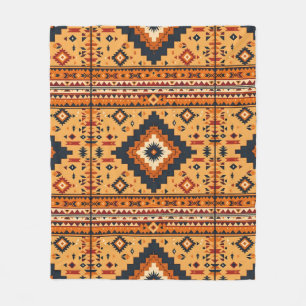 Tribal-inspired Fleece Blanket