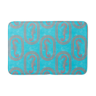 Tribal Island Seahorse Bath Mat