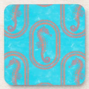 Tribal Island Seahorse Coaster