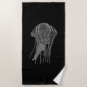 Tribal Jellyfish Beach Towel