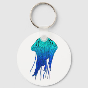 Tribal Jellyfish Key Ring