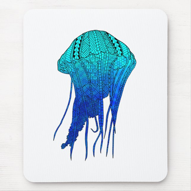 Tribal Jellyfish Mouse Pad (Front)