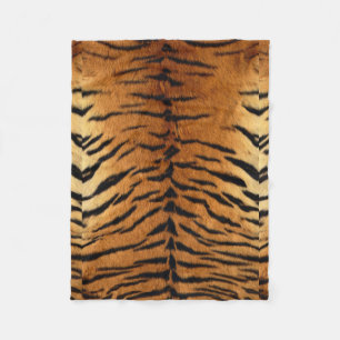 Tribal jungle animal fur Tiger Print Fleece Blanket