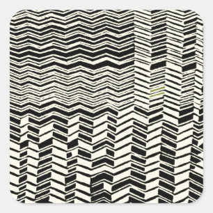 Tribal Kuba Designs Square Sticker