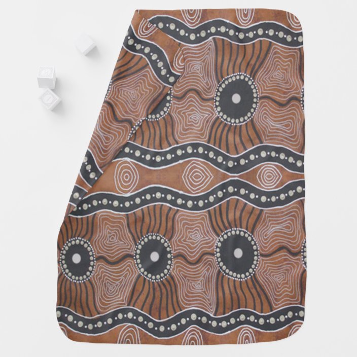 Tribal Lands Aboriginal Baby Blanket