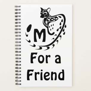 Tribal Large Spotted Genet Monogram Planner