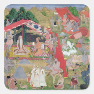 Tribal Leaders Meeting Hermits Square Sticker