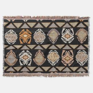 Tribal Leap Frogs Throw Blanket
