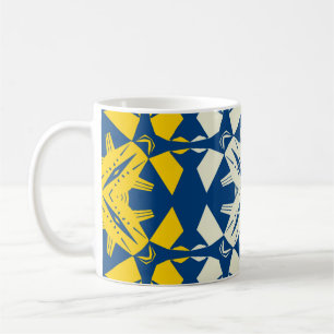 Tribal like asian feel seamless pattern, abstract coffee mug