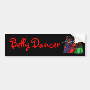 Tribal Line Belly Dancer Bumper Sticker