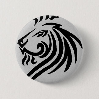 TRIBAL LION 6 CM ROUND BADGE