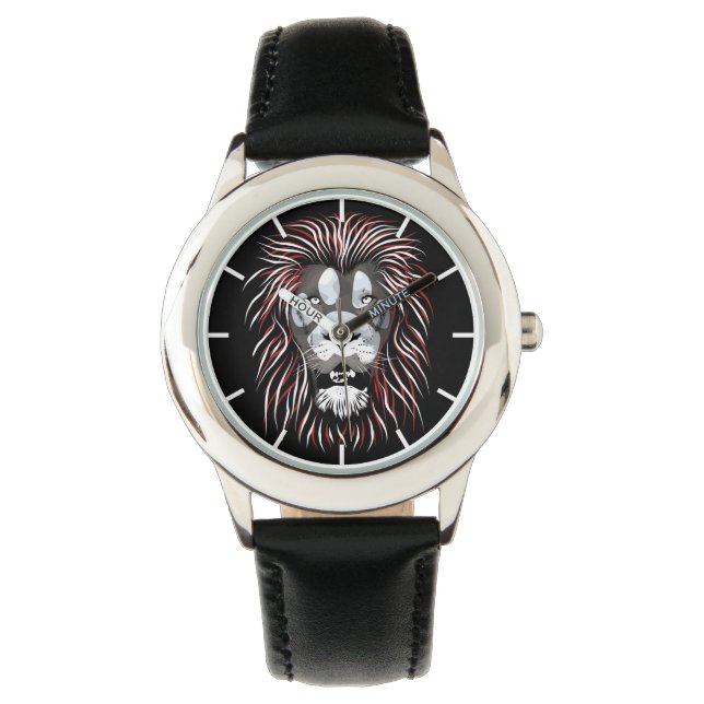 Tribal Lion Face Watch (Front)