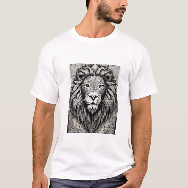 Tribal Lion Head T-Shirt (Front)