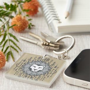 Tribal Lion Key Ring