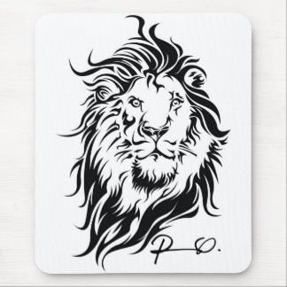 Tribal Lion Mouse Pad