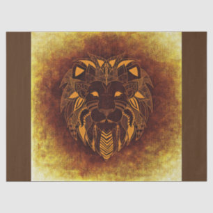tribal lion tissue paper