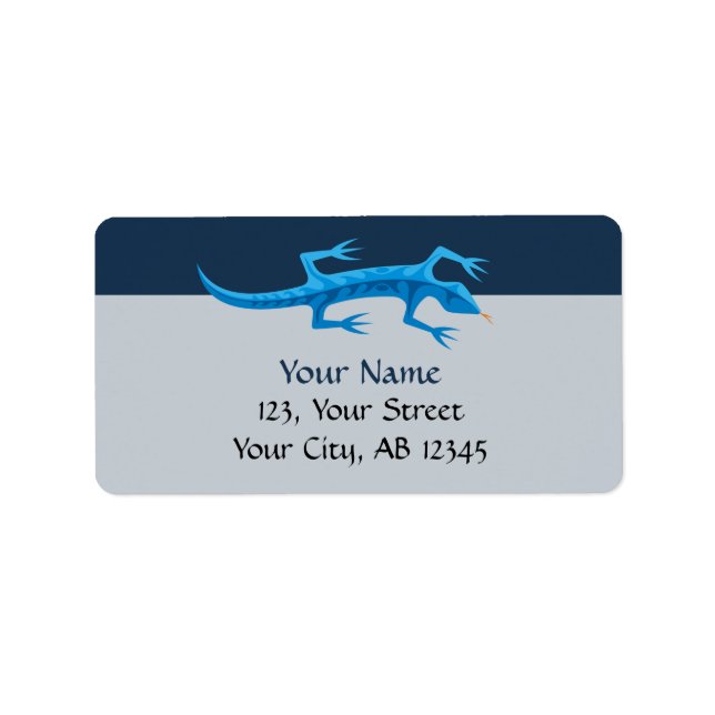 Tribal Lizard Blue Label (Front)