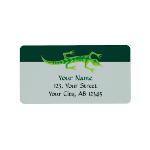 Tribal Lizard Green Label