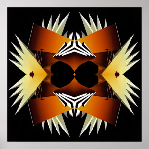 Tribal Love Mask Poster