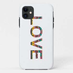 Tribal Love Word Art iPhone 11 Case