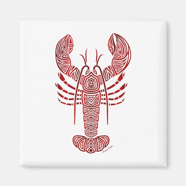 Tribal Maine Lobster Magnet (Front)